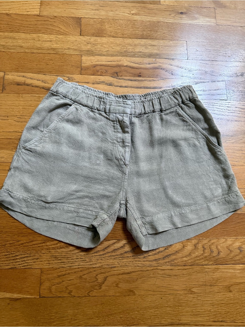 Isabel Marant Taupe High-Waist Elastic Shorts